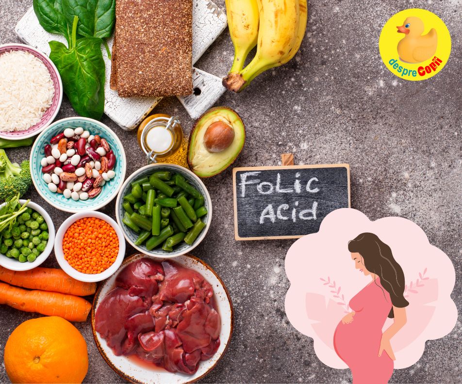 Acidul folic -  Tot ce e nevoie sa stii despre aceasta vitamina esentiala sarcinii
