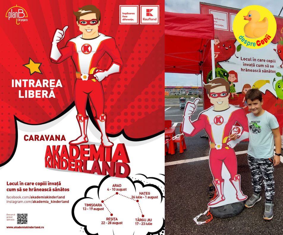 Incepe Caravana Akademia Kinderland, editia 2023 -  scoala mobila de alimentatie sanatoasa pentru copii ajunge in vestul tarii