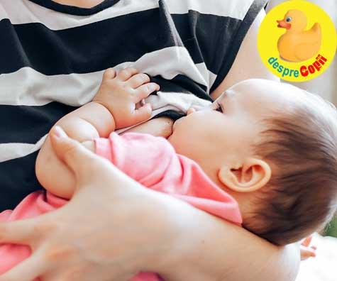 Mamici care alapteaza -  consumul de lapte al mamei poate reduce alergiile alimentare la bebelus