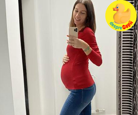 Saptamana 28 -  dar bebe este mai mare cu 2 saptamani - jurnal de sarcina