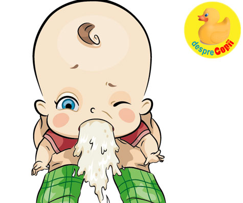 Varsaturile bebelusului -  De ce vomita bebe si ce putem face - sfatul medicului