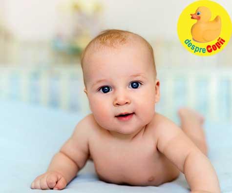 Capul bebelusului -  cum evolueaza modul in care bebe isi tine capul - DIAGRAMA