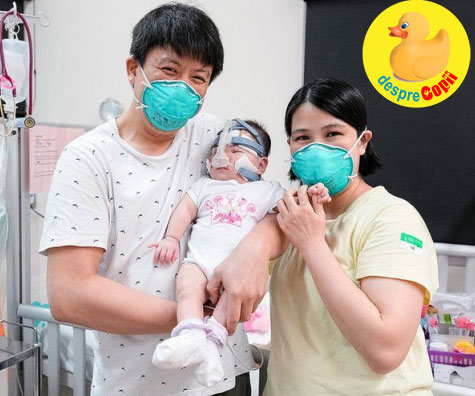Cel mai mic bebelus din lume la nastere, a fost externat dupa 13 luni de spitalizare 💗