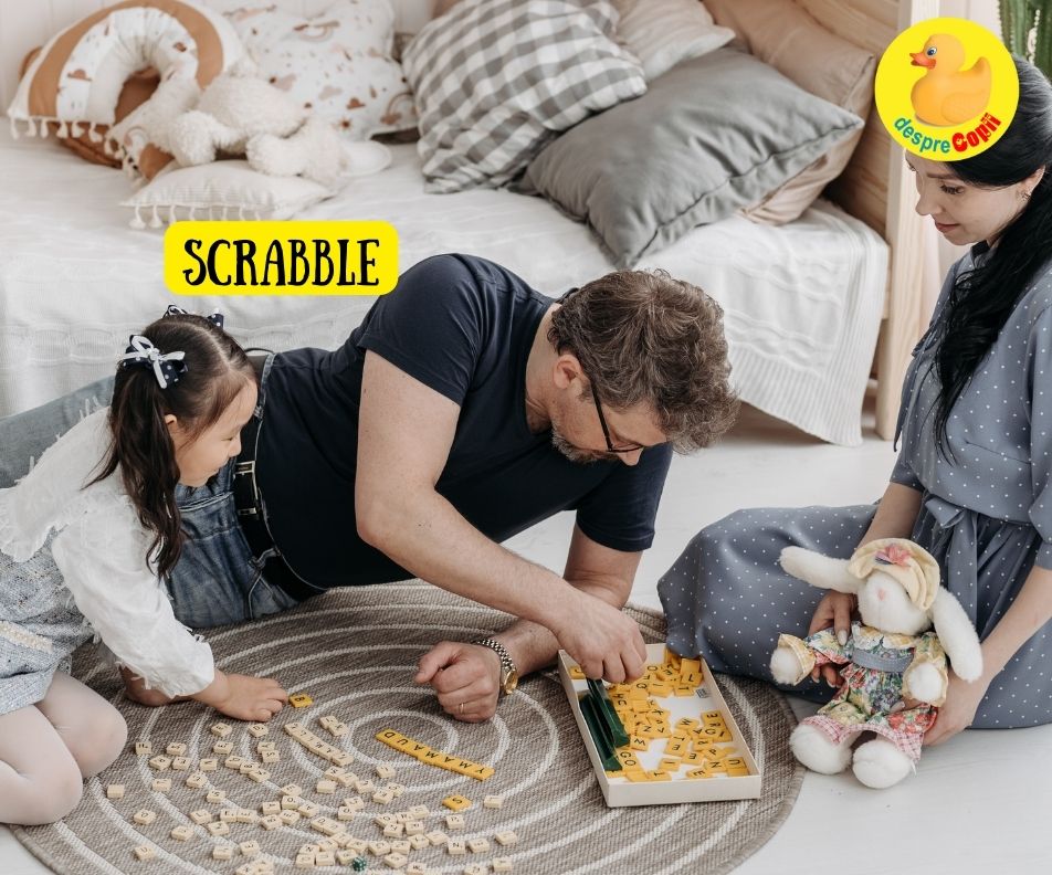 Dezvoltarea cuvintelor si a inteligentei prin Scrabble -  cum beneficiaza copiii si intreaga familie de acest joc minunat