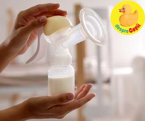 Pomparea laptelui matern -  cel mai bun mod de a pastra laptele matern
