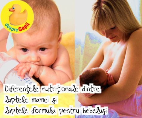 Laptele matern vs laptele formula -  Ce nutrienti lipsesc din laptele formula si de ce sunt importanti