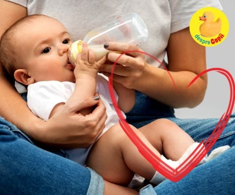 Hranirea lui bebe cu biberonul -  4 modalitati de a-i oferi dragoste si comunicare