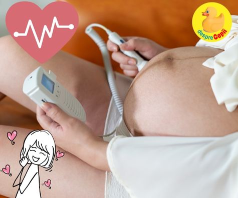 La 8 saptamani -  primele lacrimi la auzul batailor inimii fetitei mele - jurnal de sarcina