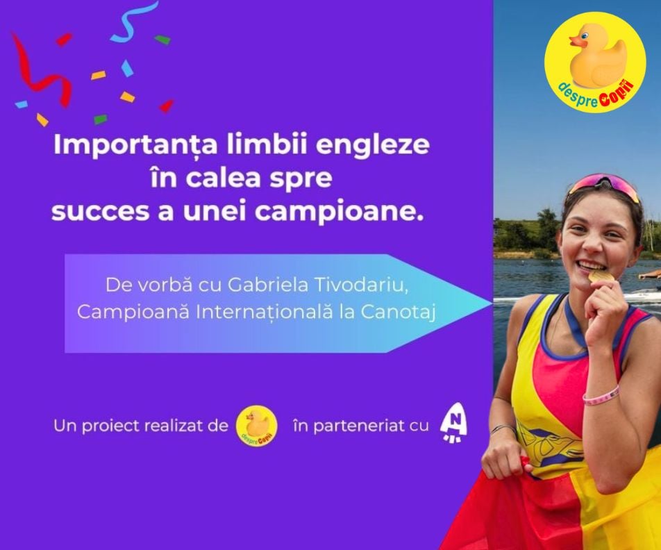 Importanta limbii engleze in calea spre succes a unei campioane - de vorba cu Gabriela Tivodariu, Campioana Internationala la canotaj