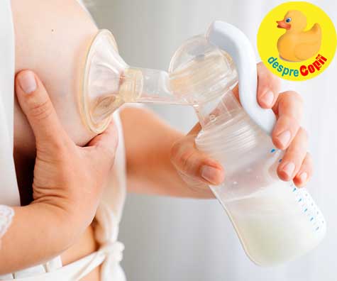 Pomparea laptelui matern -  iata cum poate ajuta la cresterea cantitatii de lapte matern