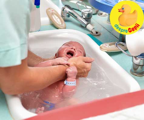 Decizii importante de luat pentru copil inainte de nastere -  intarzierea primei bai a nou-nascutului