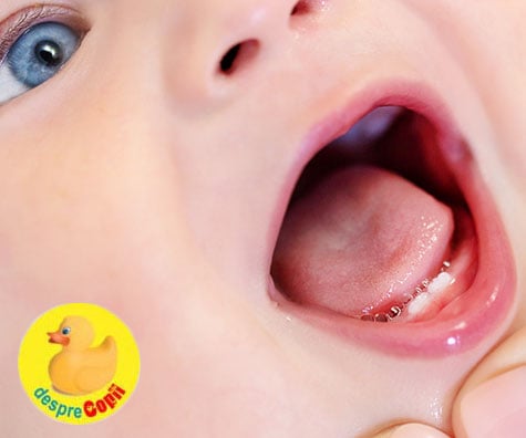Aparitia dintilor de lapte -  semne, dureri si ce putem face pentru a calma bebelusul
