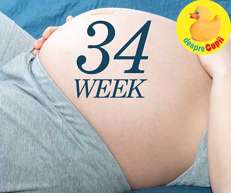 Monitorizarea sarcinii la 34 saptamani - jurnal de sarcina