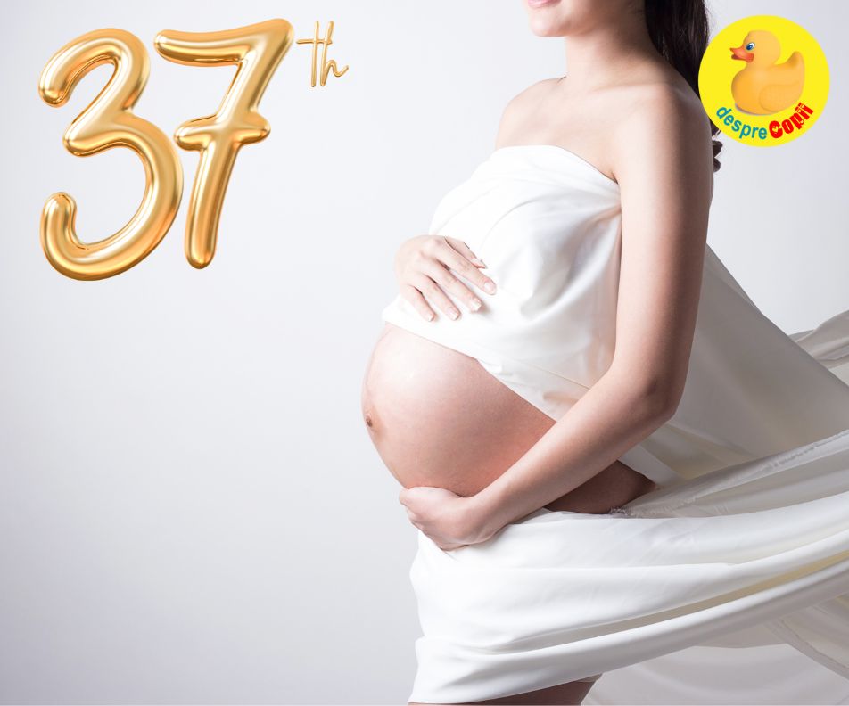 Saptamana 37 -  acum sarcina este la termen - jurnal de sarcina