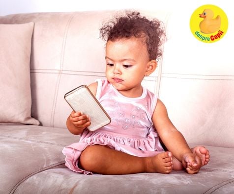 NU lasa telefonul sau tableta sa fie babysitterul copilului -  6 riscuri ale hiperstimularii la bebelusi