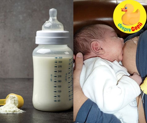 Suplimentarea cu lapte praf formula atunci cand bebe nu creste conform graficului -  cum si cat