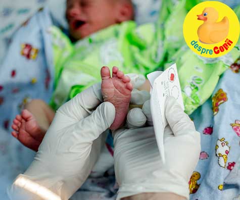 Decizii importante de luat pentru copil inainte de nastere -  testul Guthrie, testul din calcaiul nou-nascutului