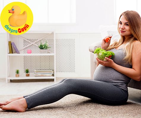 Alimentatia vegetariana in timpul sarcinii -  ghid si 12 sfaturi de urmat - pentru ca bebe sa nu fie afectat