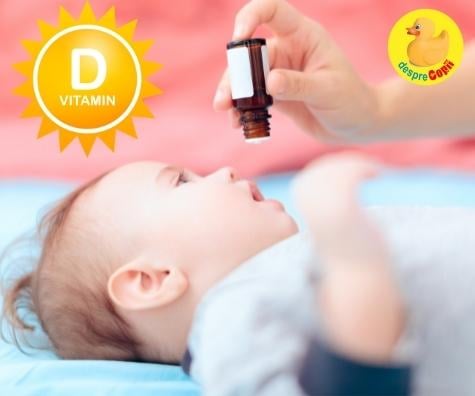 Vitamina D pentru bebelusii alaptati -  recomandarea Academiei Americane de Pediatrie cu update de 2024