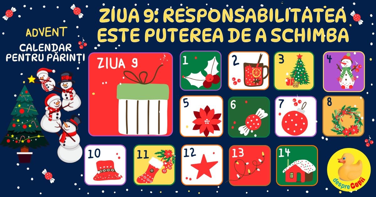 Ziua 9: Ghideaza-l sa-si descopere responsabilitatile - Advent Calendar pentru parinti