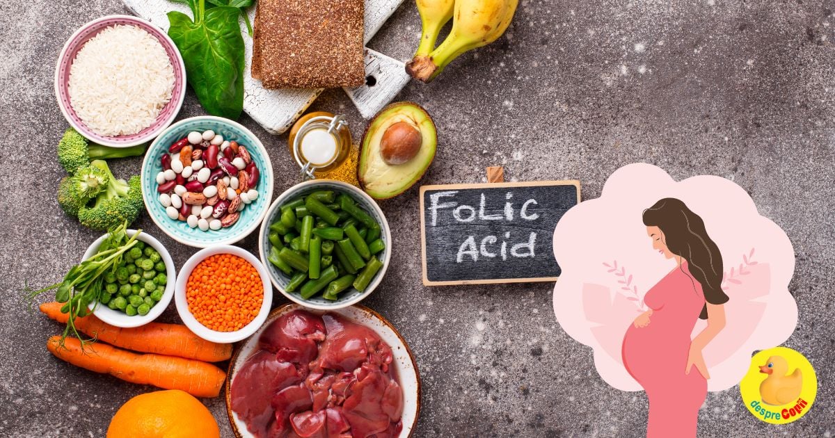 Acidul folic -  Tot ce e nevoie sa stii despre aceasta vitamina esentiala sarcinii