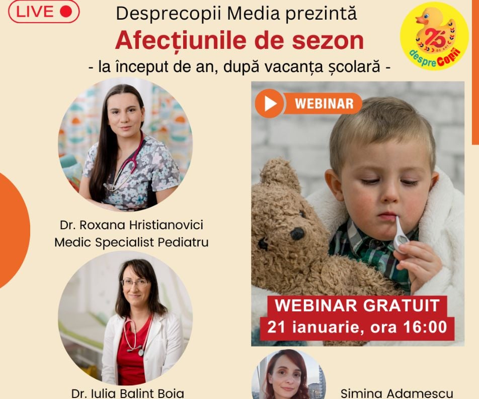 Afectiunile de sezon la inceput de an, dupa vacanta scolara - Sfatul medicilor