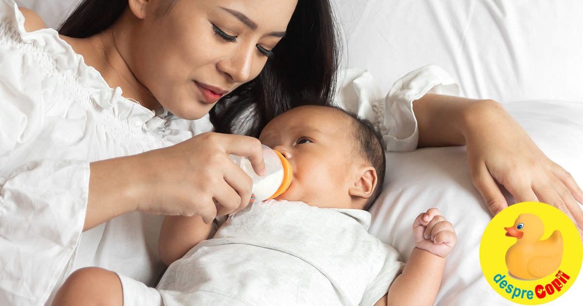 Alaptarea cu biberonul -  Mai precis hranirea bebelusului cu biberonul. 9 lucruri esentiale de stiut draga mami