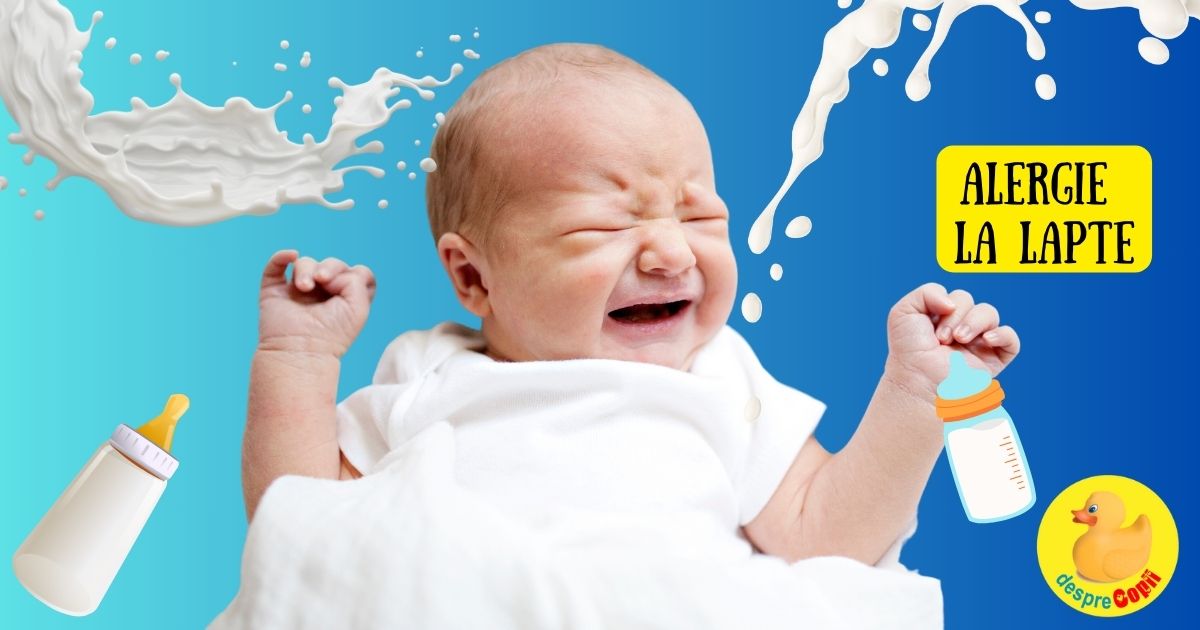 Alergia la lapte a bebelusului -  simptome, cauze si tratare - cum hranim bebelusul in aceasta situatie