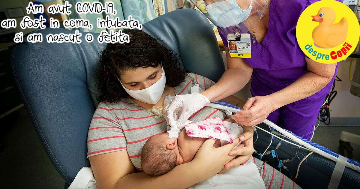 Mama testata pozitiv COVID-19 da nastere unui copil sanatos in timp ce este in coma