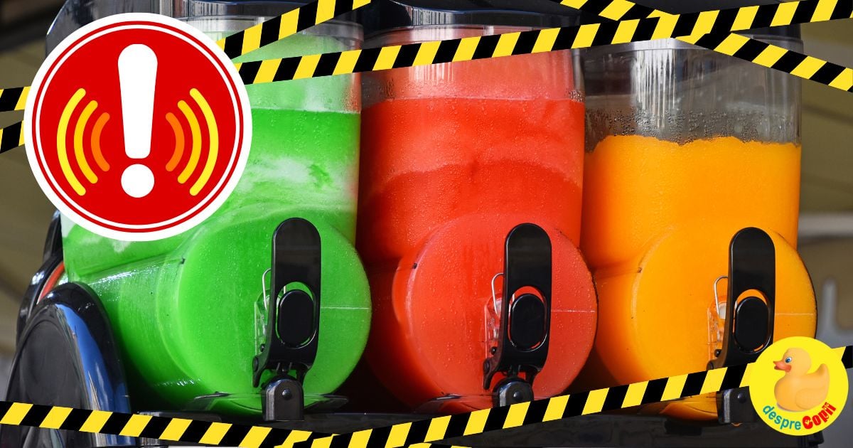 Pericolele ascunse din bauturile colorate si inghetate (slushie): Ce trebuie sa stie parintii