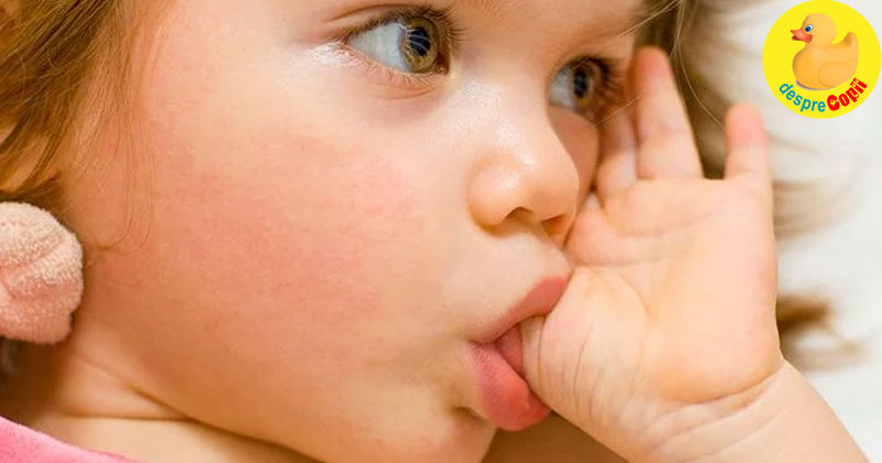 Cand copilul isi suge degetul dupa varsta de 12 luni -  ce spune medicul pediatru si cel stomatolog