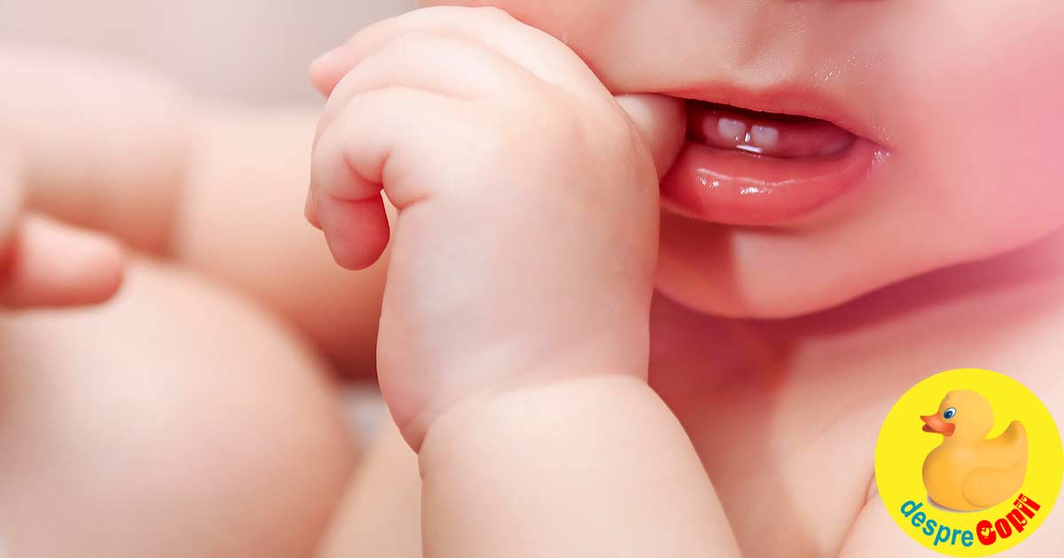 Aparitia dintilor de lapte -  semne, dureri si ce putem face pentru a calma bebelusul