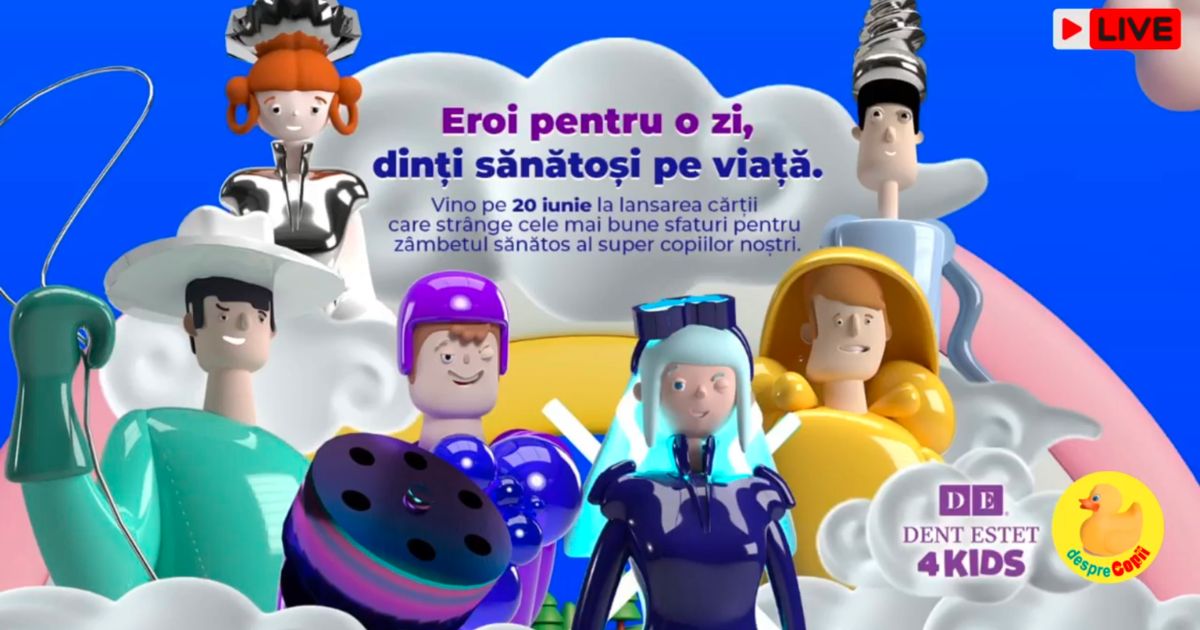 DespreCopii Media Group, partener media principal al evenimentului de lansare a primei carti pentru copii marca DENT ESTET 4 KIDS: O poveste despre dintisori si supereroi salvatori