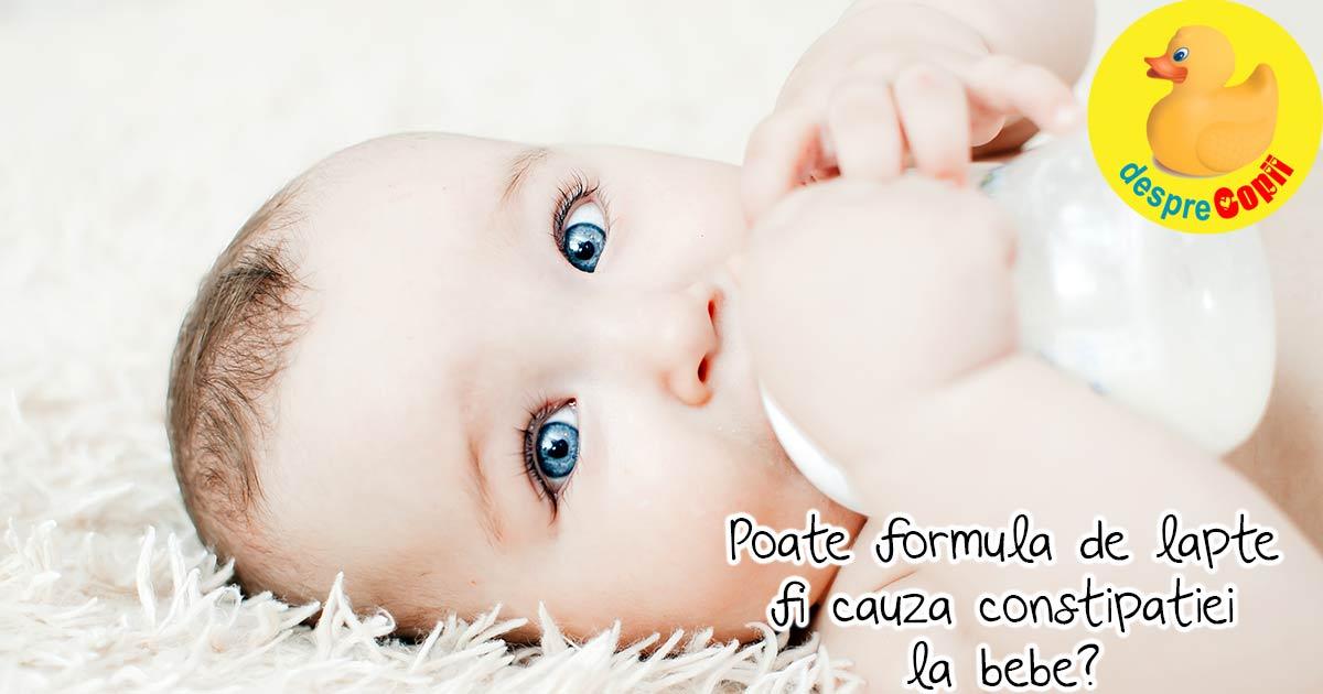 Laptele formula si constipatia bebelusului -  ce trebuie sa stii - sfatul medicului pediatru