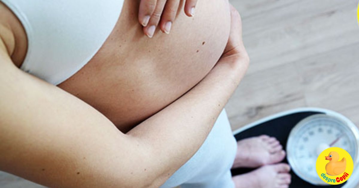 Din nou despre greutatea in sarcina. Multe femei castiga prea multe kilograme in timpul sarcinii si asta nu e bine