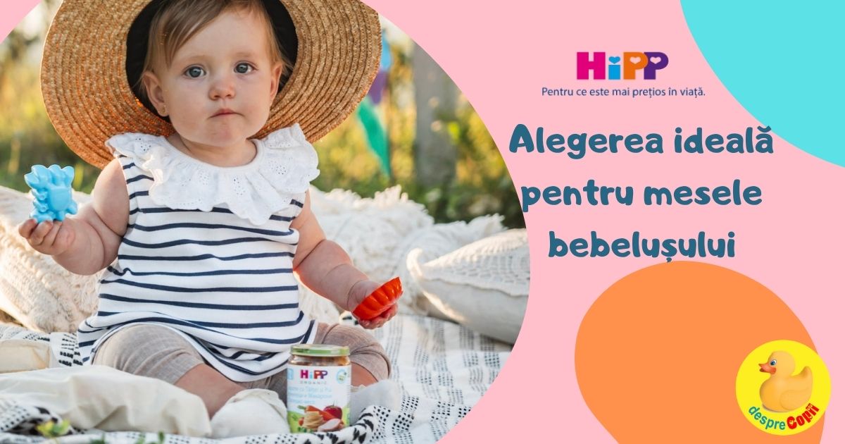 HiPP - Alegerea ideala pentru mesele bebelusului, acasa si la plimbare