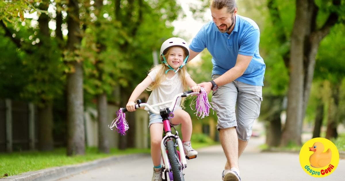 Invata copilul sa mearga pe bicicleta -  cum si unde