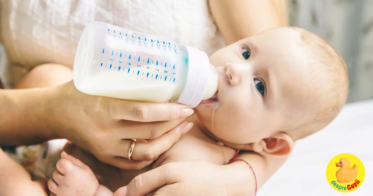 Laptele de vaca versus formula de lapte praf. Care este cel mai bun pentru bebe cand si DE CE