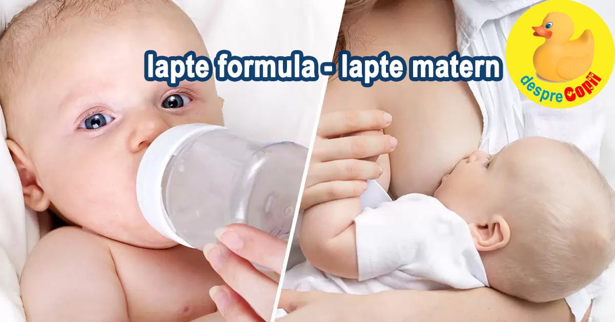 Laptele matern vs laptele formula -  Ce nutrienti lipsesc din laptele formula si de ce sunt importanti
