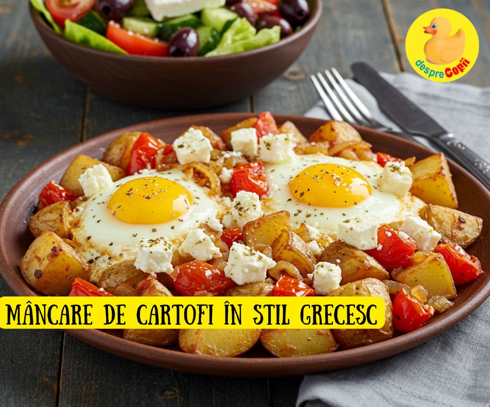 Mancare de cartofi in stil grecesc - o reteta simpla si extrem de nutritiva