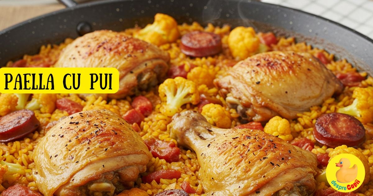 Paella cu pui varianta marocana - o explozie de arome