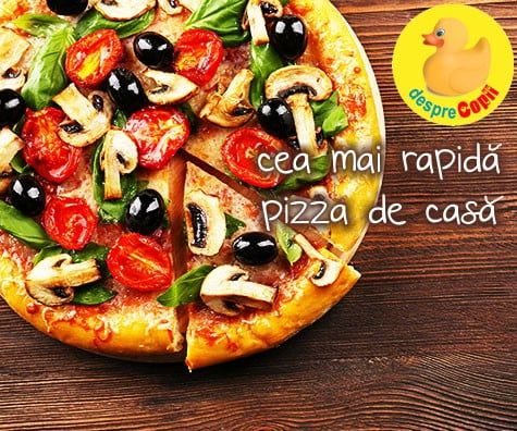 Cea mai rapida pizza cu blat din doar 2 ingrediente pe care le ai mereu in casa