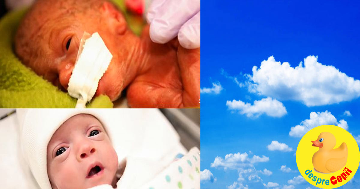 Primele zile de viata ale unui bebelus prematur nascut la 26 de saptamani