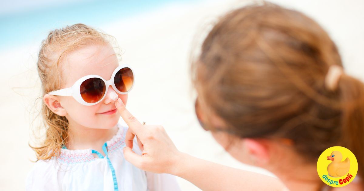 Cum iti protejezi copilul de razele ultraviolete? Reguli de aplicare corecta a protectiei solare la copii