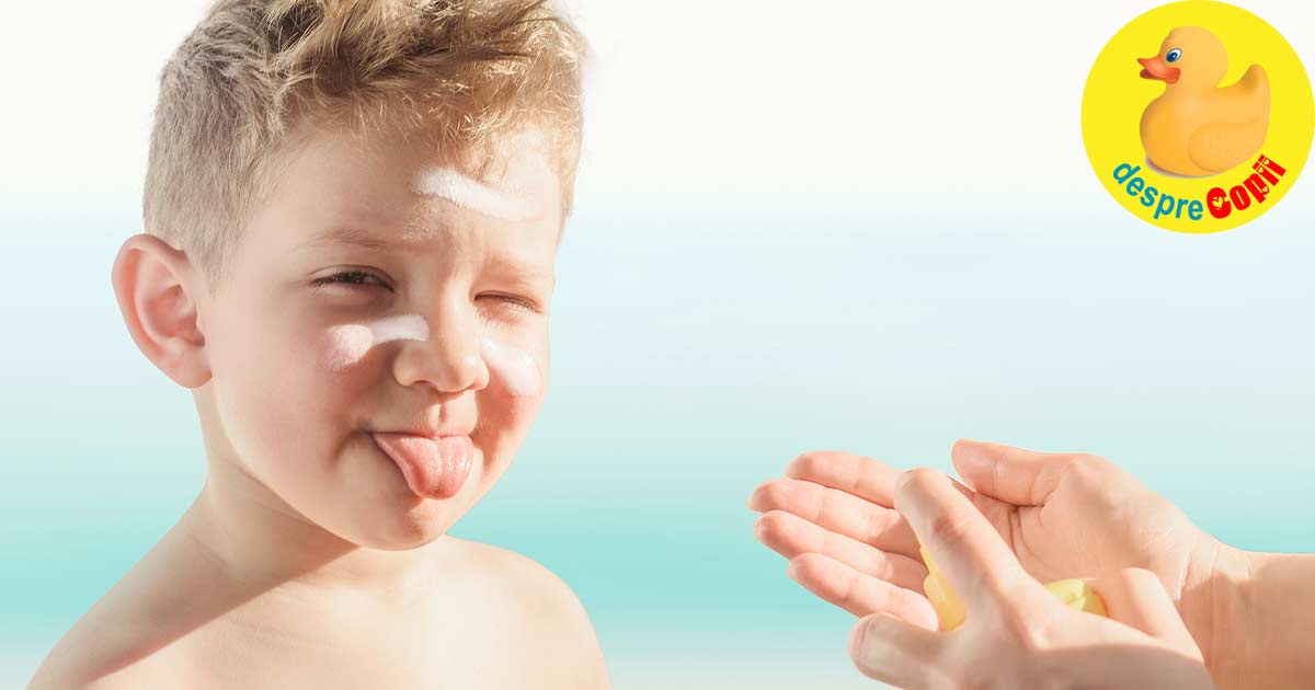 Cum protejam copiii la soare -  ce trebuie sa stii despre tipul de piele, radiatii si arsuri solare