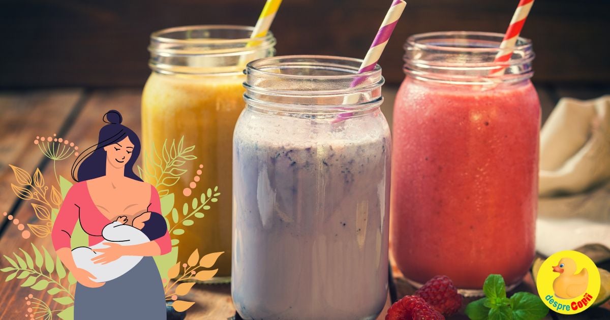 7 retete de smoothie-uri pentru lactatie - usoare si delicioase