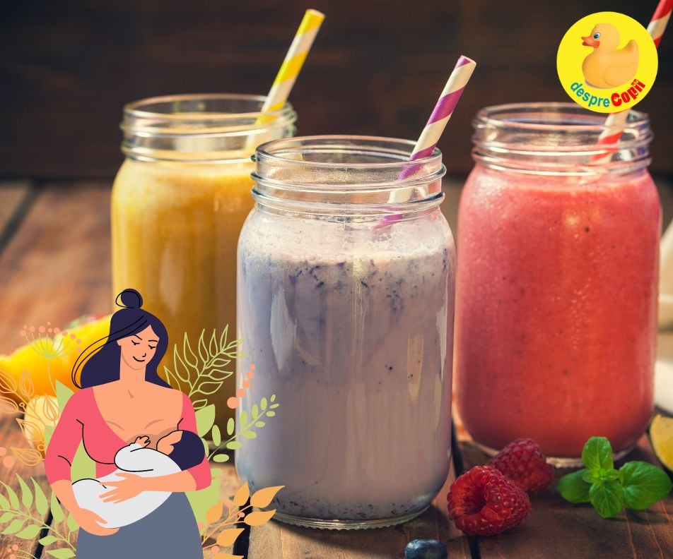 7 retete de smoothie-uri pentru lactatie - usoare si delicioase