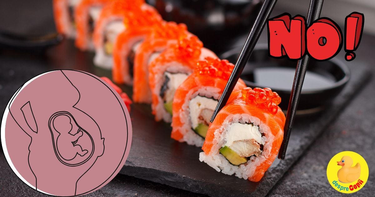 Sunt gravida -  pot manca sushi?