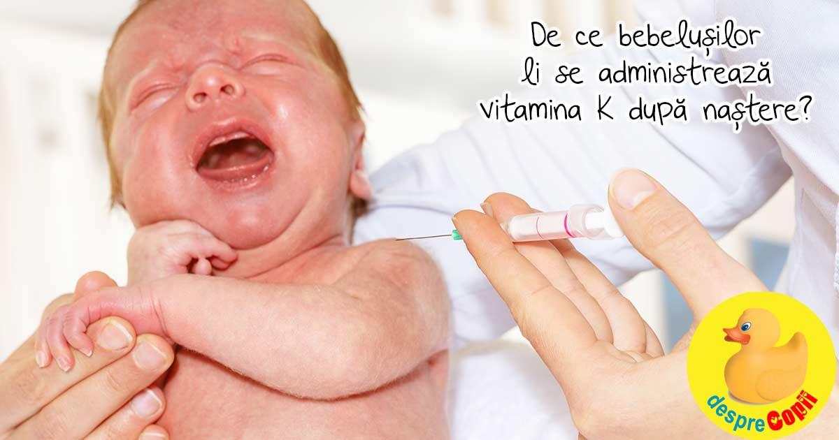 Decizii importante de luat pentru copil inainte de nastere -  administrarea vitaminei K nou-nascutului