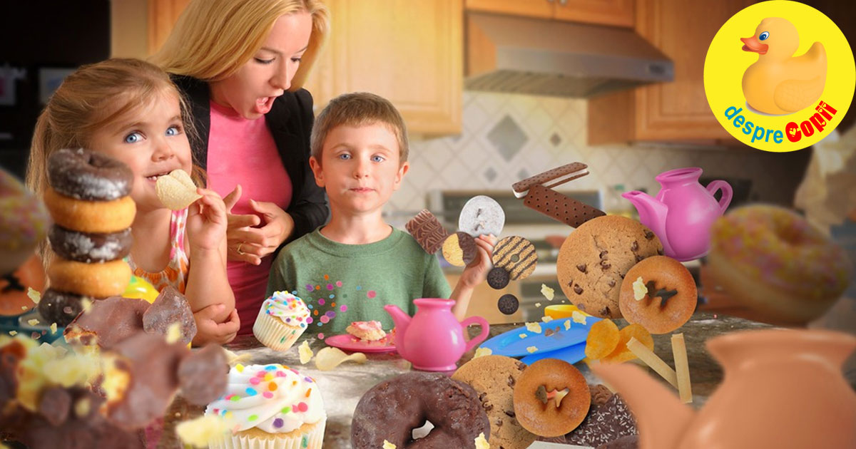 Excesul de zahar si alimente prajite duce la aparitia deficientelor imunitare respiratorii si digestive la copii
